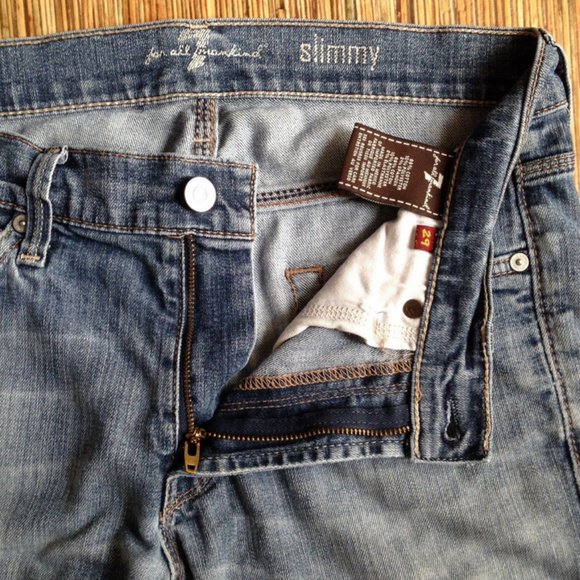 7 For All Mankind Jeans Womens 29 Slimmy Faded - Picture 7 of 8